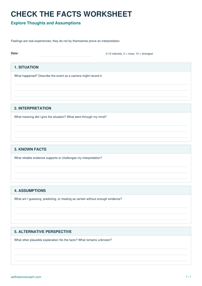 Preview of Check the Facts Worksheet